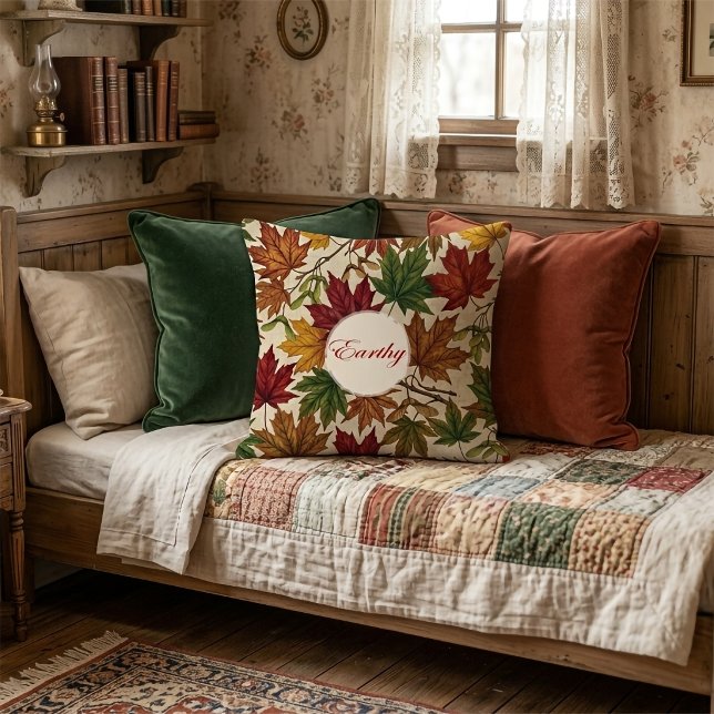 Fall Harvest Foliage Cushion Kussen (Creator heeft geüpload)