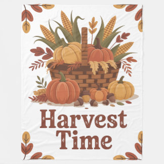 Fall harvest time stylish Blanket New Home Fleece Deken