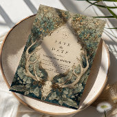 Fall Harvest Woodland Wedding Save The Date