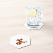 Fall Highland Cow Pumpkin Bow Christmas Girls Kids Kartonnen Onderzetters (Insitu)