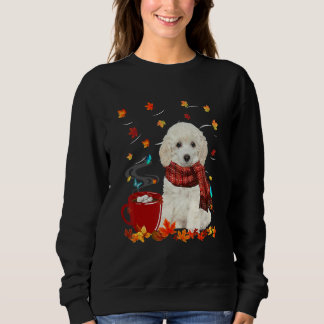 Fall Hot Chocolate White Toy Poodle Trui