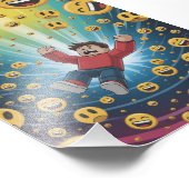 Fall in bubble foto afdruk (Hoek)