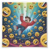 Fall in bubble foto afdruk (Voorkant)