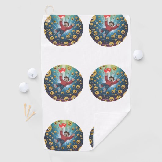 Fall in bubble golfhanddoek (Insitu)