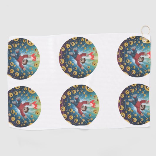 Fall in bubble  golfhanddoek (Horizontaal)