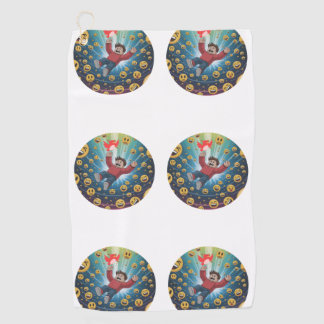 Fall in bubble golfhanddoek