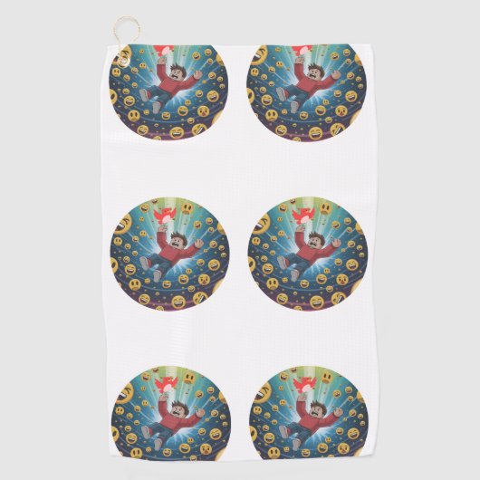 Fall in bubble  golfhanddoek (Voorkant)