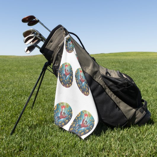 Fall in bubble  golfhanddoek (Groen)