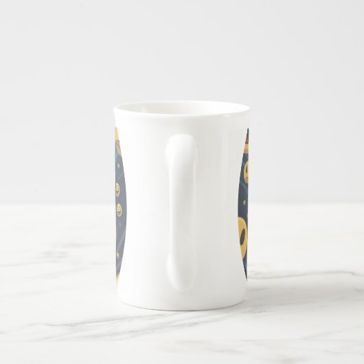 Fall in bubble porselein kop (Achterkant)