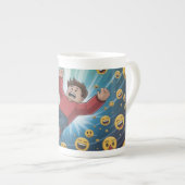 Fall in bubble  porselein kop (Voorkant rechts)