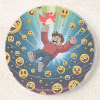 Fall in bubble zandsteen onderzetter