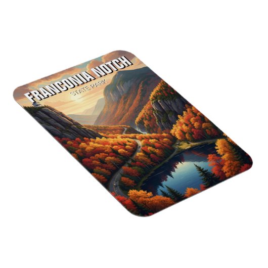 Fall in Franconia Notch State Park Travel Magneet (Rechterzijde)