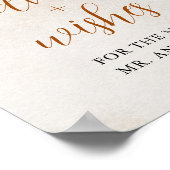 Fall in Love | Advice & Wishes Bridal Shower Sign Poster (Hoek)