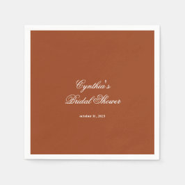 Fall in Love Autumn Floral Romance Bridal Shower Servet