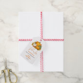 Fall in Love Autumn Rustic Pumpkin Baby Shower  Cadeaulabel (Met Touw)