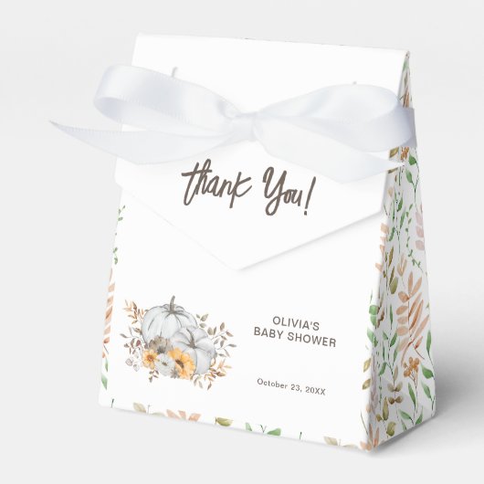 Fall in Love Baby Shower Bedankt Bedankdoosjes (Voorkant Zijde)
