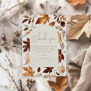Fall In Love Baby Shower Feestje  Bedankkaart