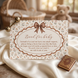 Fall In Love Bloemboog Baby Shower Informatiekaartje
