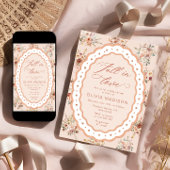 Fall in Love Boho Fall Floral Baby Shower Kaart