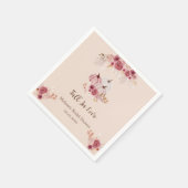 Fall In Love Boho Pink Pumpkin Bridal Shower Servet (Hoek)