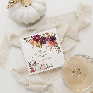 Fall In Love Bourgondische Bloemen Witte Pompoen B Servet