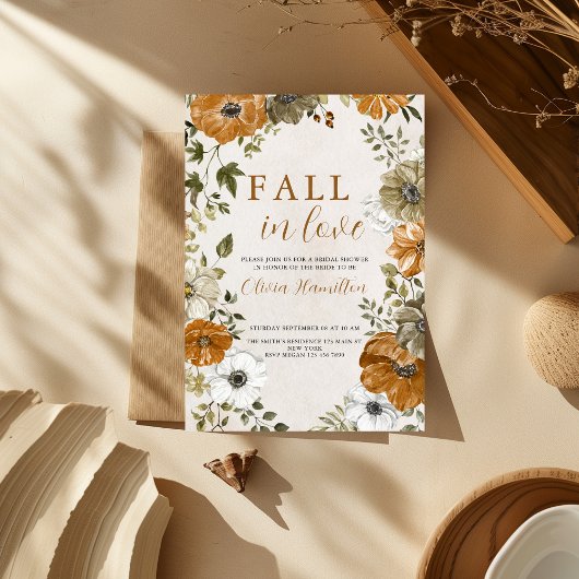 Fall in Love | Bridal Shower Kaart
