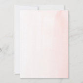 Fall in Love Bridal Shower  Pink Flowers Pumpkin Kaart (Achterkant)