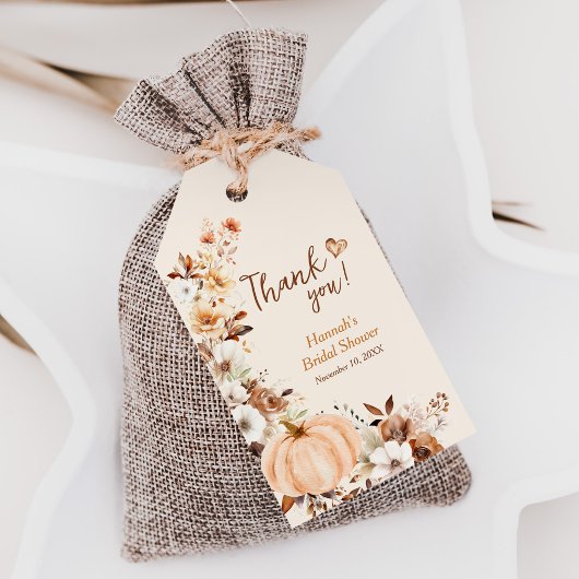 Fall in Love Bridal Shower Thank You Favor Cadeaulabel