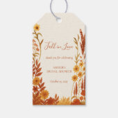 "Fall in Love" Bruidsbad Dank Je Favoriet Cadeaulabel (Voorkant)