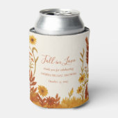 "Fall in Love" Bruidsfeestcadeau bedankje Blikjeskoeler (Blikje Voorkant)