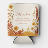 "Fall in Love" Bruidsfeestcadeau bedankje Blikjeskoeler (Voorkant)