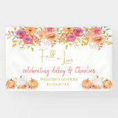 Fall in Love bruiloft of shower welkomstbanner Spandoek (Horizontaal)