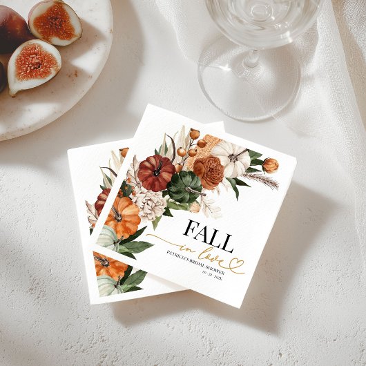 Fall In Love Bruiloftsborrel Servet
