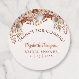 Fall in Love Fall Bridal Shower Bedankjes Labels
