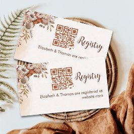 Fall in Love Fall Bridal Shower Informatiekaartje