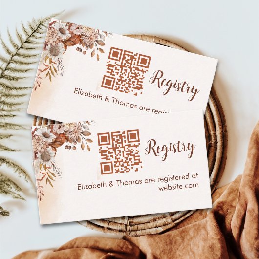 Fall in Love Fall Bridal Shower Informatiekaartje