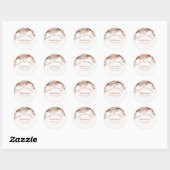 Fall in Love Fall Bridal Shower Ronde Sticker (Vel)