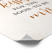 Fall in Love | Guess How Many Kisses Bridal Shower Poster (Hoek)