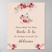 Fall In Love Help The Busy Bride Address  Poster (Voorkant)