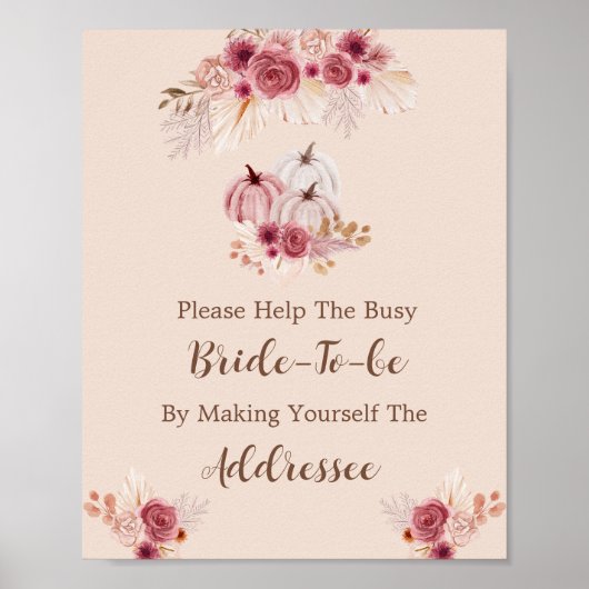 Fall In Love Help The Busy Bride Address  Poster (Voorkant)