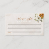 Fall in Love | Newlywed Advice and Wishes Game Informatiekaartje (Voorkant)