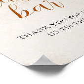 Fall in Love | Pretzel Bar Table Bridal Shower Poster (Hoek)