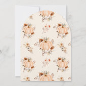 Fall in Love Pumpkin Bridal Shower Kaart (Achterkant)