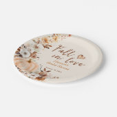 Fall in Love Pumpkin Bruidsbruiloft Papieren Bord (Gekanteld)