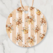 Fall in Love Pumpkin Bruidsuitnodiging Bedankt Bedankjes Labels (Achterkant)