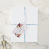 Fall In Love Pumpkin Floral Bridal Shower Cadeaulabel (Met Touw)