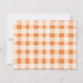 Fall In Love Pumpkin Stroller Floral Baby Shower Bedankkaart (Achterkant)