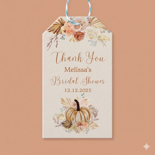 Fall In Love Rustic Bridal Shower Thank You Cadeaulabel
