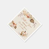 Fall In Love Rustic Terracotta Bridal Shower Servet (Hoek)