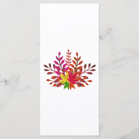 Fall in Love Script Wedding  Menu (Achterkant)